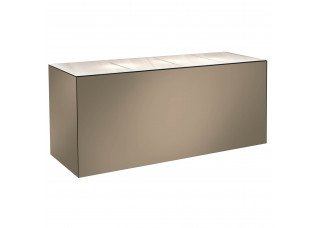 Balcão Espelho Bronze com Tampo de Acrílico 2,00 x 0,70 x 0,90h