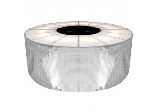 Bar Redondo Pastilha de Espelho Tampo Acrílico