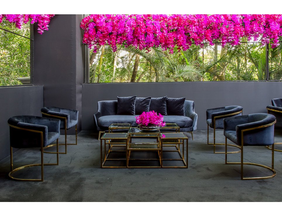 Sofá Acqua e Poltronas Gucci