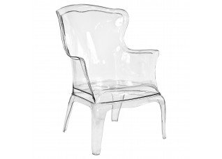 Poltrona Bergere Acrílico Cristal